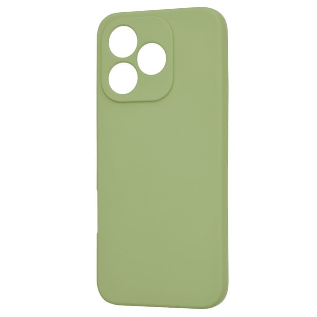 Husa pentru  Honor 400 Lite Liquid Silicone, subțire, captusita cu microfibra, anti amprentă, protectie cameră foto, Verde