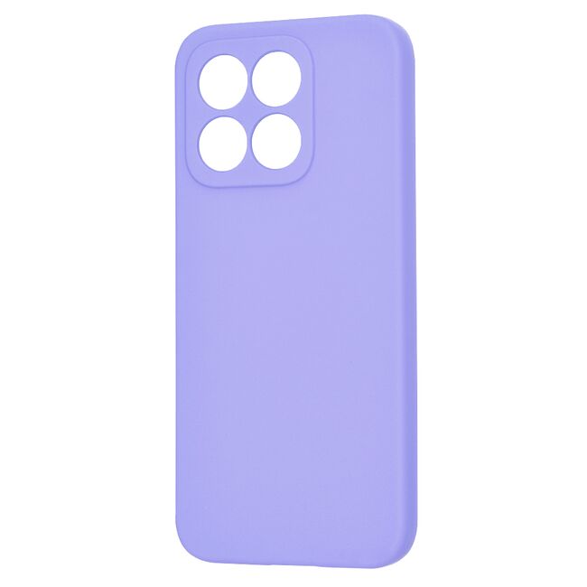 Husa pentru  Honor X8c Liquid Silicone, subțire, captusita cu microfibra, anti amprentă, protectie cameră foto, Lavanda