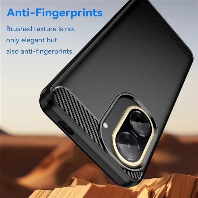 Husa pentru Xiaomi Redmi A5 4G Carbon Liquid Silicone, Negru