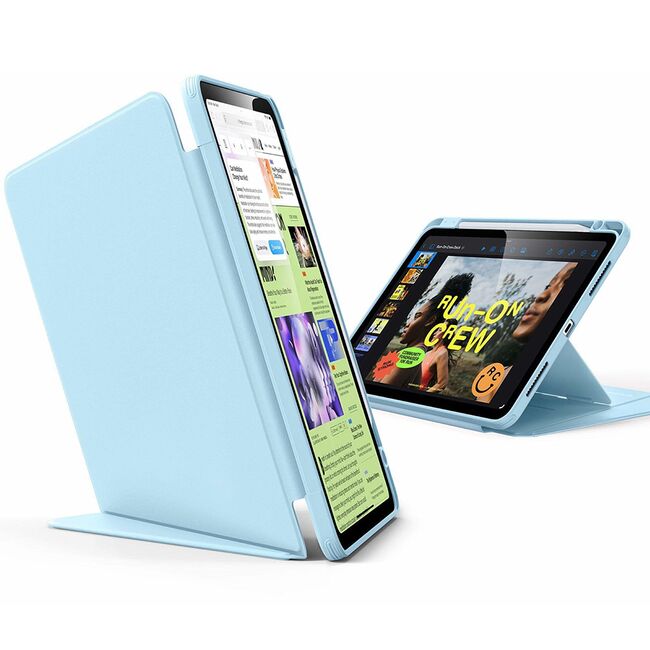 Husa pentru iPad Air 11 2024 / 2025​ M2, M3 ESR - Flip Hybrid Folio cu functie sleep / wake-up, tip stand si slot pentru stylus - Albastru