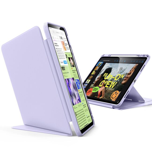Husa pentru iPad Air 11 2024 / 2025​ M2, M3 ESR - Flip Hybrid Folio cu functie sleep / wake-up, tip stand si slot pentru stylus - Mov