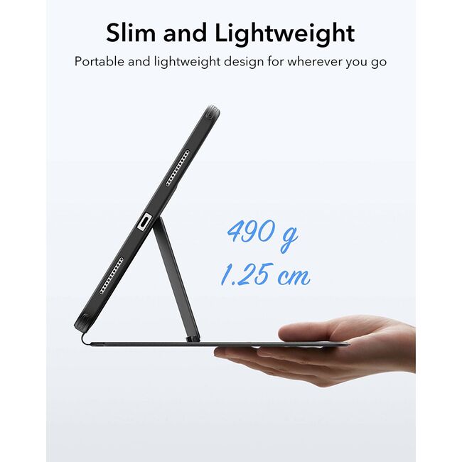 Husa pentru iPad Air 11 2024 / 2025​ M2, M3 ESR - Flip Hybrid Folio cu functie sleep / wake-up, tip stand si slot pentru stylus - Mov
