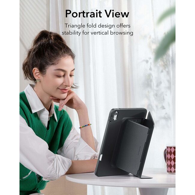 Husa pentru iPad Air 13 (2024, 2025) ESR - Flip Hybrid Folio cu functie sleep / wake-up, tip stand si slot pentru stylus - Mov