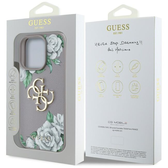 Husa premium pentru  iPhone 16 Pro Max Guess Elegance Series - Mov