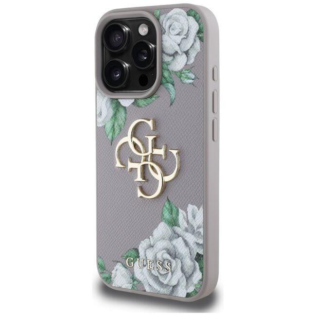 Husa premium pentru  iPhone 16 Pro Max Guess Elegance Series - Mov