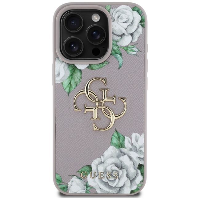 Husa premium pentru  iPhone 16 Pro Max Guess Elegance Series - Mov