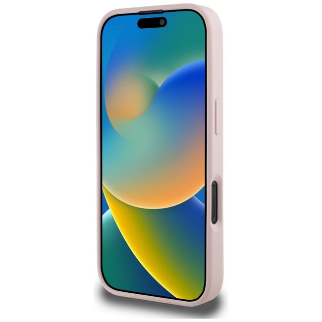 Husa premium pentru  iPhone 16 Pro Max Guess Elegance Series - Roz
