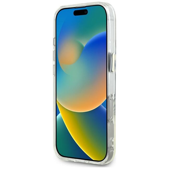 Husa premium pentru  iPhone 16 Pro Max compatibila MagSafe Guess Luxury Series - Clear