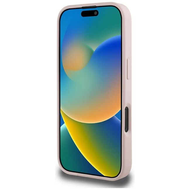 Husa premium pentru  iPhone 16 Pro Max compatibila MagSafe Guess Luxury Series - Roz
