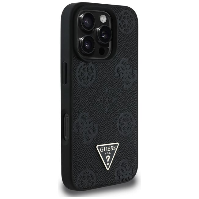 Husa premium pentru  iPhone 16 Pro compatibila MagSafe Guess Luxury Series - Negru