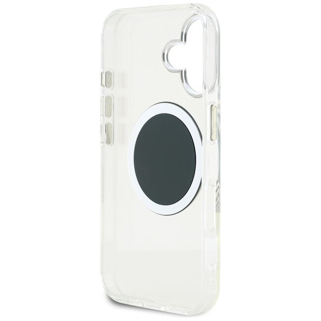 Husa premium pentru  iPhone 16 compatibila MagSafe Guess Luxury Series - Ice