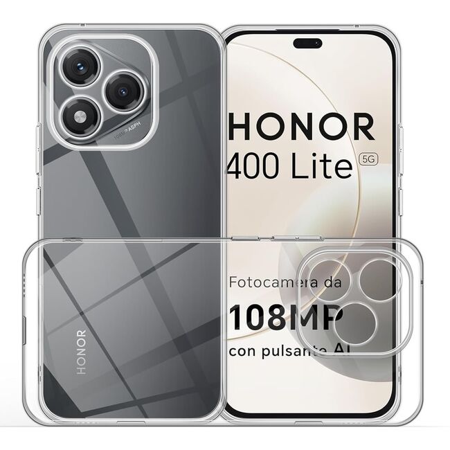 Husa pentru  Honor 400 Lite, Anti-Shock 1.5mm, cu protectie lentile, Transparent