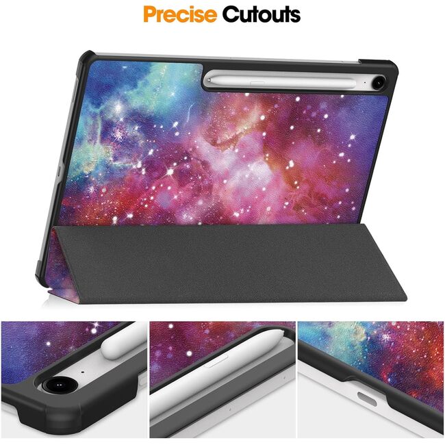 Husa pentru  Samsung Galaxy Tab S10 FE+ Plus 13.1 inch tip stand functie sleep/wake-up, protectie 360 - Galaxy