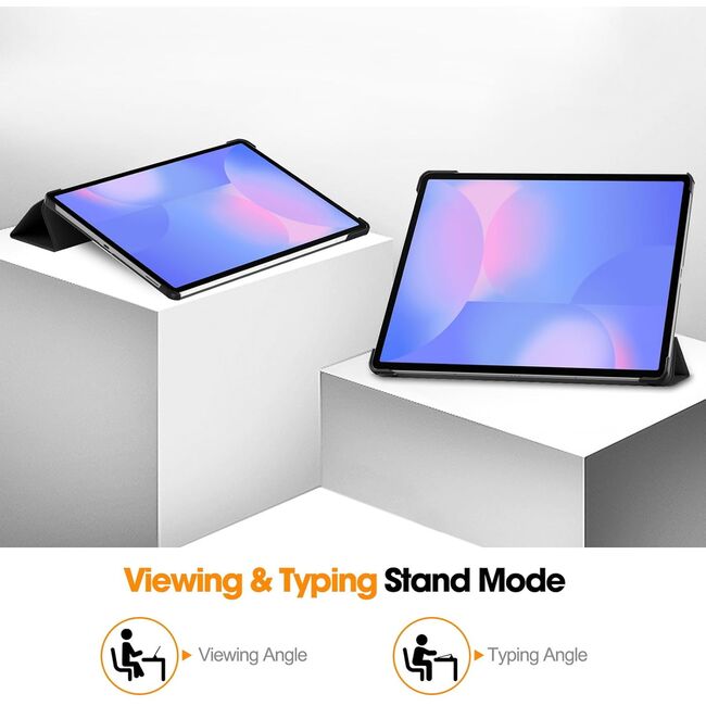 Husa pentru  Samsung Galaxy Tab S10 FE+ Plus 13.1 inch tip stand functie sleep/wake-up, protectie 360 - Verde