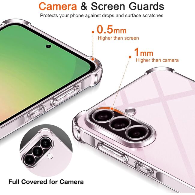 Husa pentru  Samsung Galaxy A16 compatibila MagSafe Anti-Shock 1.5mm reinforced 4 corners - clear