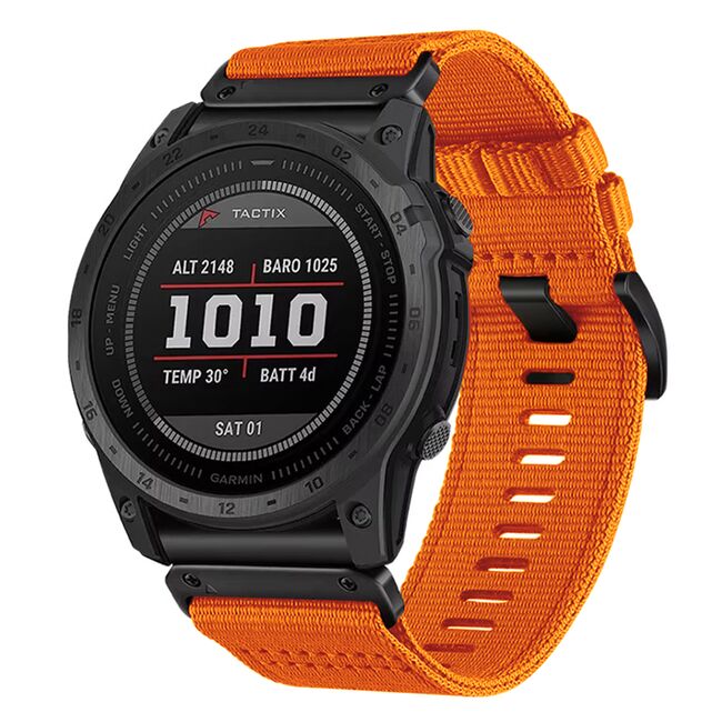 Curea pentru Huawei Watch GT 5 Pro/ GT 5/ GT 4/ GT 3/ GT 2 (46mm) din Material Textil Rezistent – Ideala pentru Stil Activ - latime 22 mm - Portocaliu