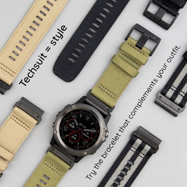 Curea pentru Huawei Watch GT 5 Pro/ GT 5/ GT 4/ GT 3/ GT 2 (46mm) din Material Textil Rezistent – Ideala pentru Stil Activ - latime 22 mm - Portocaliu