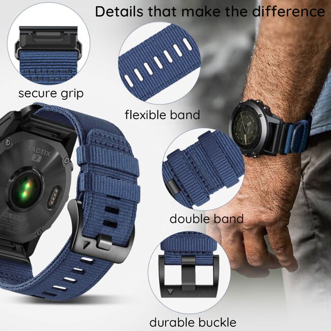 Curea pentru Huawei Watch GT 5 Pro/ GT 5/ GT 4/ GT 3/ GT 2 (46mm) din Material Textil Rezistent – Ideala pentru Stil Activ - latime 22 mm - Portocaliu