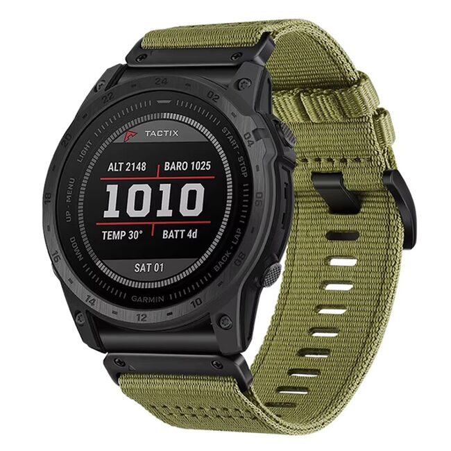 Curea pentru Huawei Watch GT 5 Pro/ GT 5/ GT 4/ GT 3/ GT 2 (46mm) din Material Textil Rezistent – Ideala pentru Stil Activ - latime 22 mm - Verde deschis