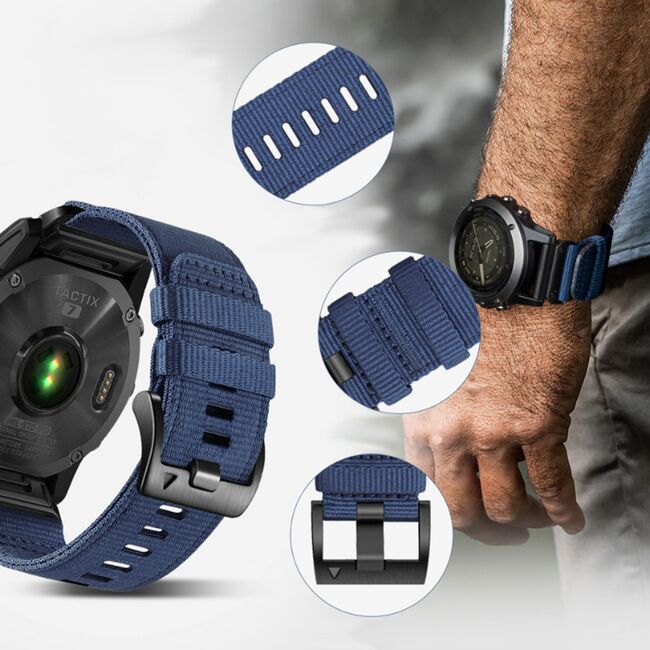 Curea pentru Huawei Watch GT 5 Pro/ GT 5/ GT 4/ GT 3/ GT 2 (46mm) din Material Textil Rezistent – Ideala pentru Stil Activ - latime 22 mm - Verde deschis