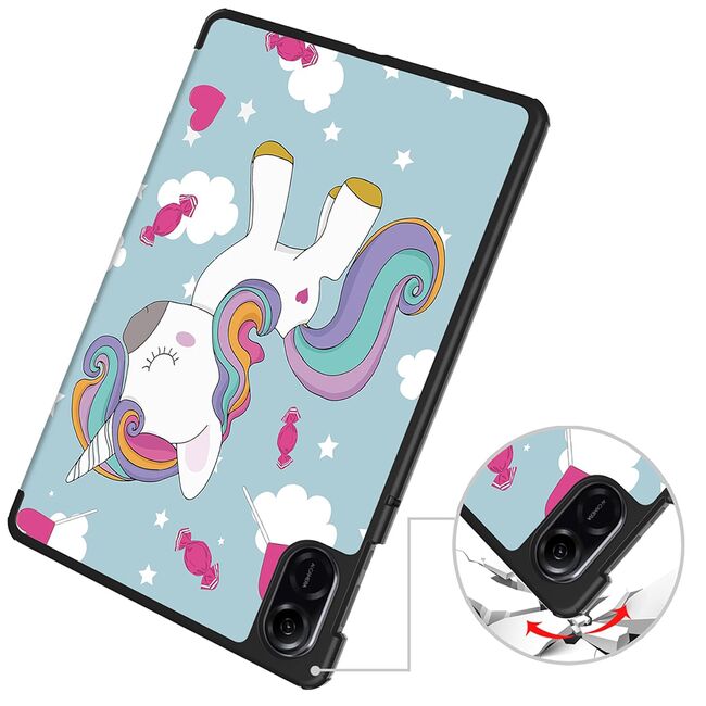 Husa pentru  Honor Pad X9 tip stand functie sleep/wake-up, protectie 360 - Unicorn