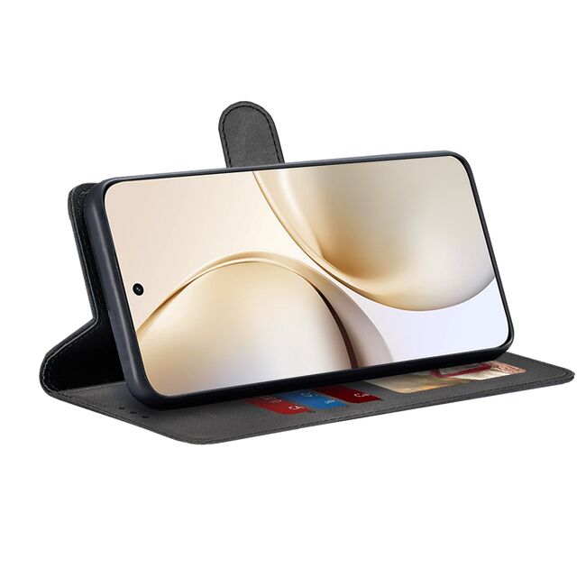 Husa pentru  Realme 14 Pro+ Plus tip carte 360 Kickstand Portofel Multifunctional, Protectie Completa, Negru