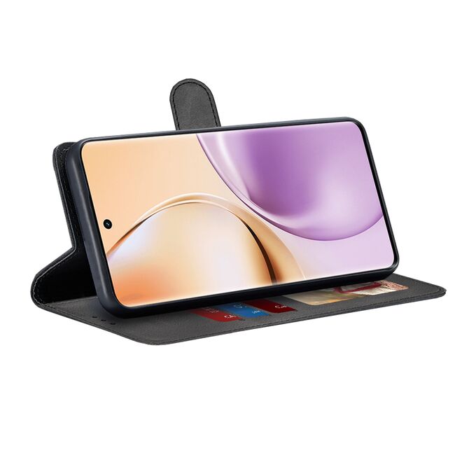 Husa pentru  Realme 14 Pro 5G tip carte 360 Kickstand Portofel Multifunctional, Protectie Completa, Negru