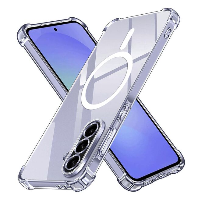 Husa pentru  Samsung Galaxy A36 compatibila MagSafe Anti-Shock 1.5mm reinforced 4 corners - clear