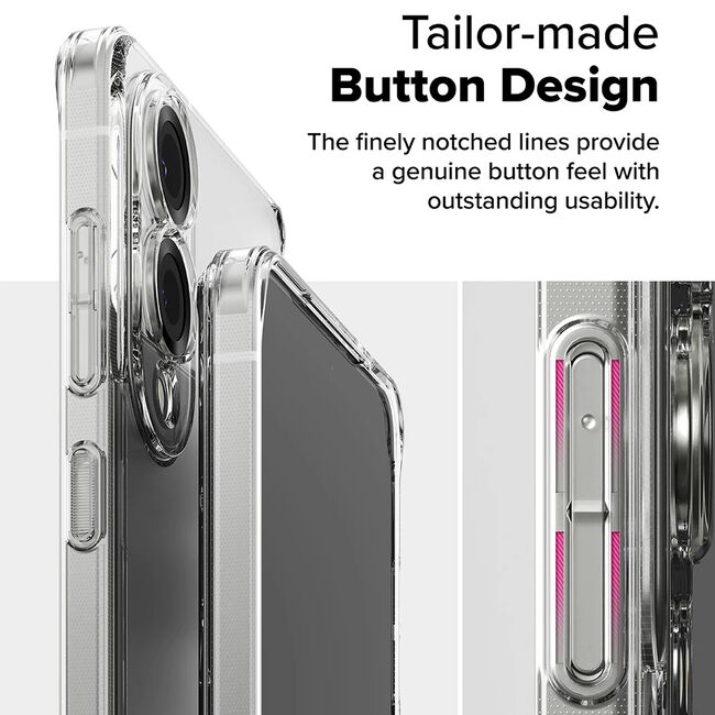 Husa pentru  Samsung Galaxy S25 Edge Ringke Fusion - Transparent mat