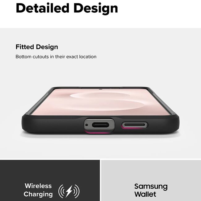 Husa pentru  Samsung Galaxy S25 Edge Ringke Onyx - Negru