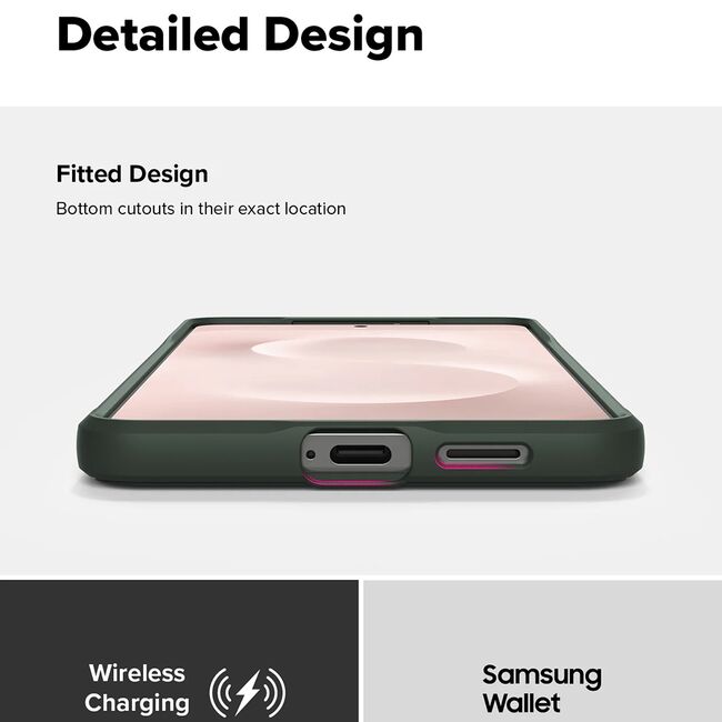Husa pentru  Samsung Galaxy S25 Edge Ringke Onyx - Verde