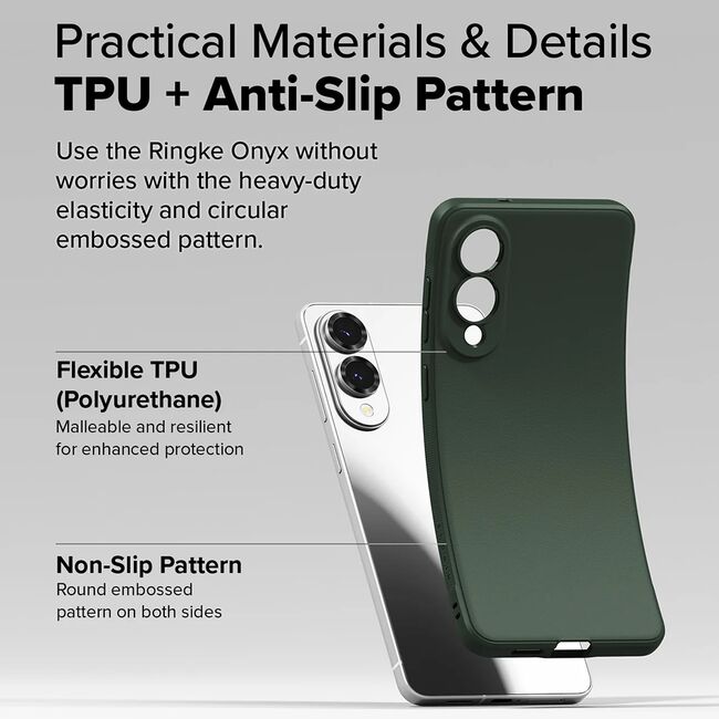 Husa pentru  Samsung Galaxy S25 Edge Ringke Onyx - Verde