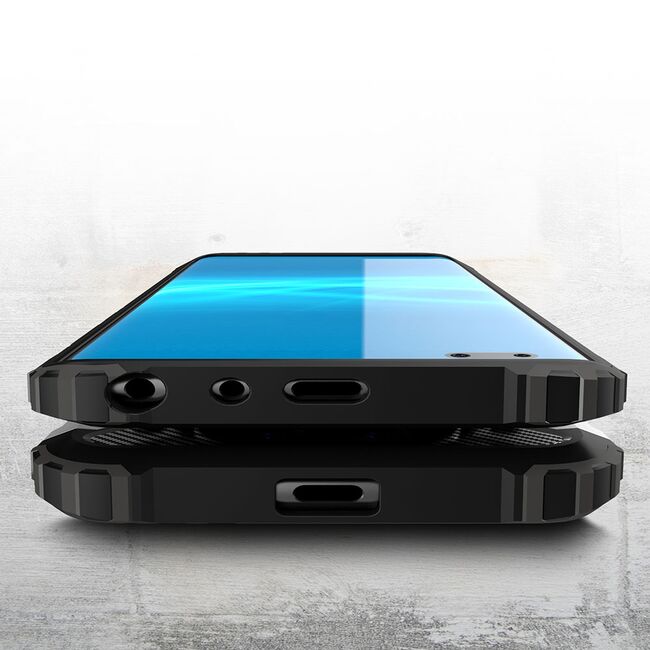 Husa pentru  Xiaomi Redmi 14C Armor Tough Rugged Kickstand - Negru