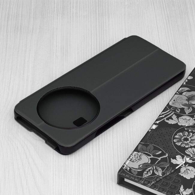 Husa pentru  Xiaomi Redmi 14C tip carte, Smart View, Negru