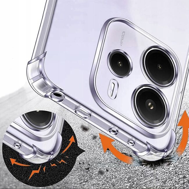 Husa pentru  Xiaomi Redmi Note 14 4G compatibila MagSafe Anti-Shock 1.5mm reinforced 4 corners - clear