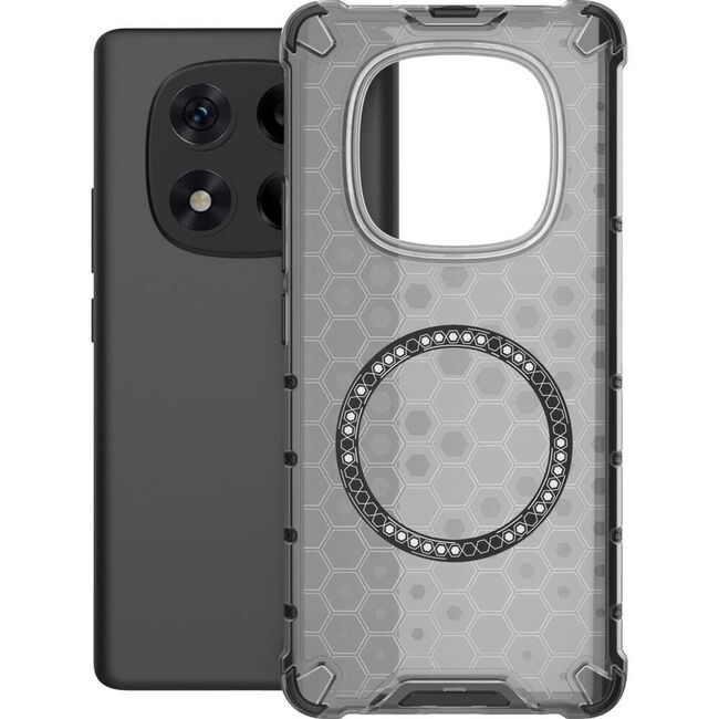 Husa pentru  Xiaomi Redmi Note 14 Pro+ Plus Cyber Shield Bumper, Compatibila MagSafe, Antishock reinforced corners si margini intarite - Negru