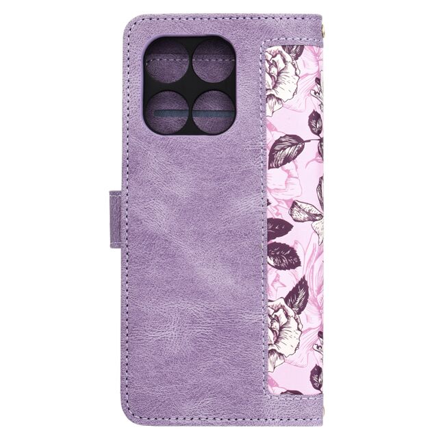 Husa tip carte pentru  Motorola Edge 60 Fusion, functie stand si port carduri, Mov