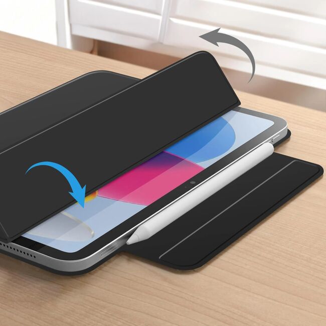 Husa pentru iPad 11 2025 11 inch Smart Magnetic, Auto Sleep, Magnetică, Slim, detasabila, negru