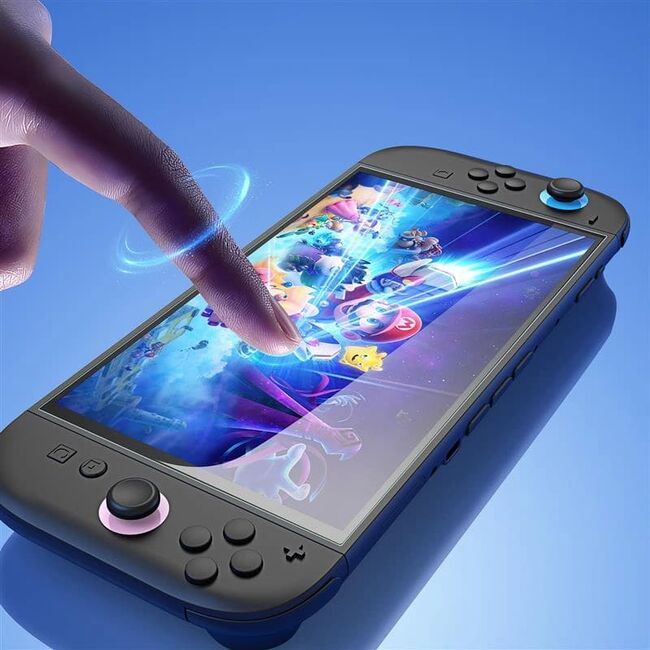 Set 2 x Folie de protectie pentru Nintendo Switch 2, cu aplicator Easy App, Tempered Glass, transparenta