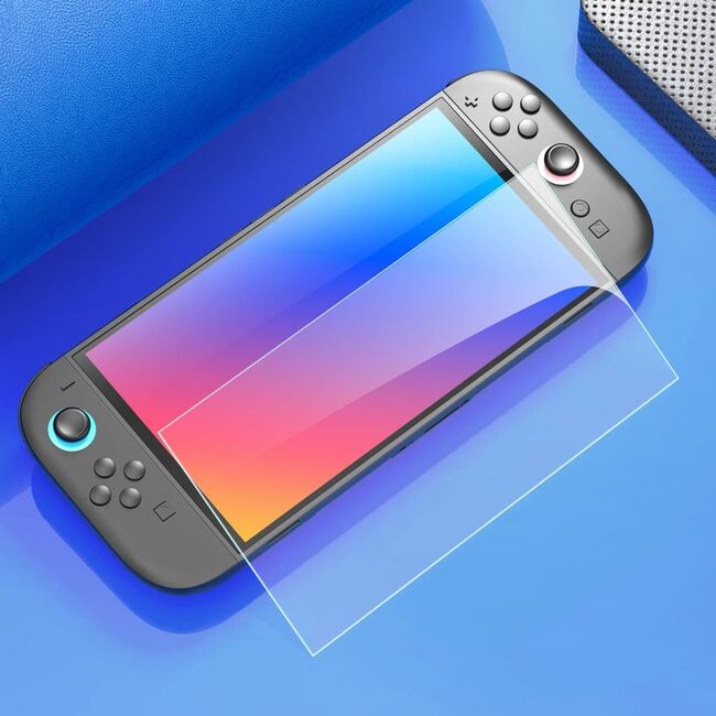 Set 2 x Folie de protectie pentru Nintendo Switch 2, cu aplicator Easy App, Tempered Glass, transparenta