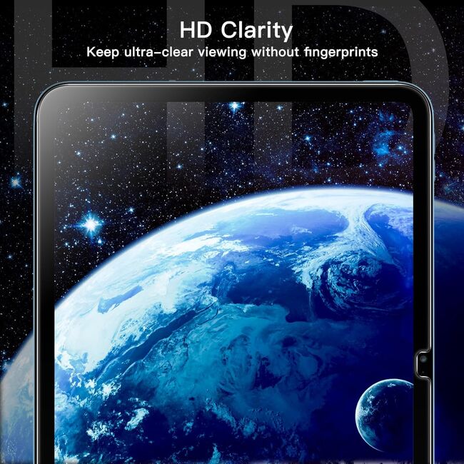 Set 2 x Folie de protectie pentru tableta iPad 11 2025 11 inch, cu aplicator Easy App, Tempered Glass, transparenta