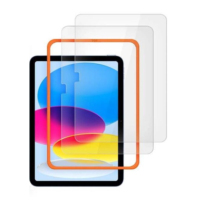 Set 2 x Folie de protectie pentru tableta iPad 11 2025 11 inch, cu aplicator Easy App, Tempered Glass, transparenta