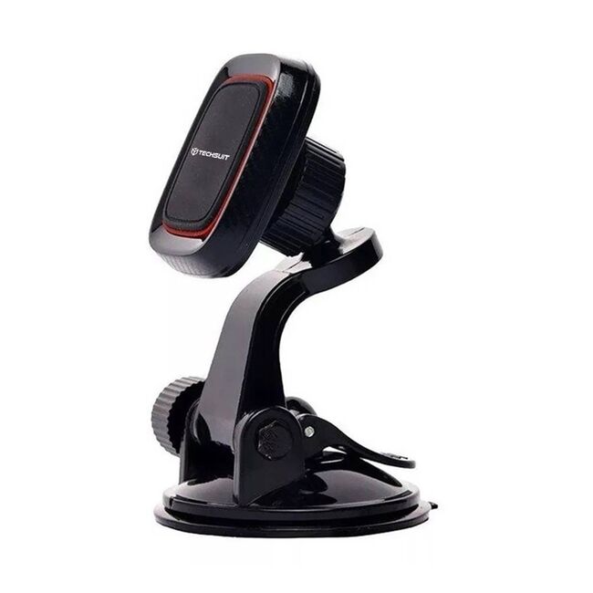 Suport Auto Magnetic pentru Bord cu Placute Metalice - Techsuit MagGrip (S6) - Negru / Rosy