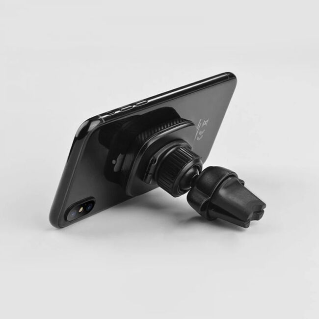 Suport Auto Magnetic pentru Grila de Ventilatie cu Placute Metalice - Techsuit MagGrip (S4) - Negru
