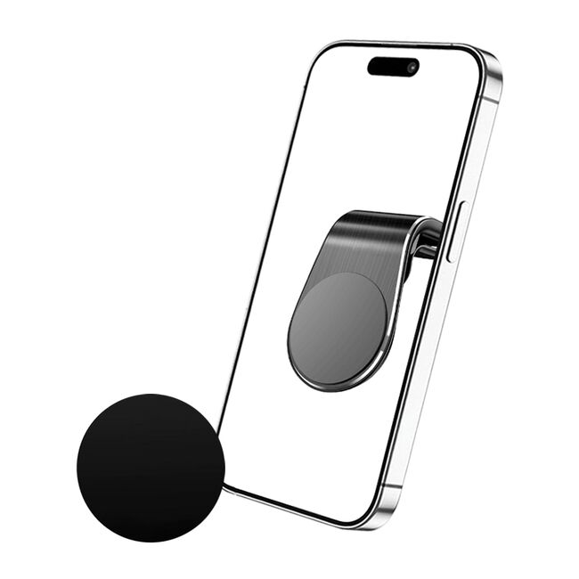Suport Auto Magnetic pentru Telefon cu Prindere in Grila de Ventilatie - Techsuit AirGrip (S7) - Negru