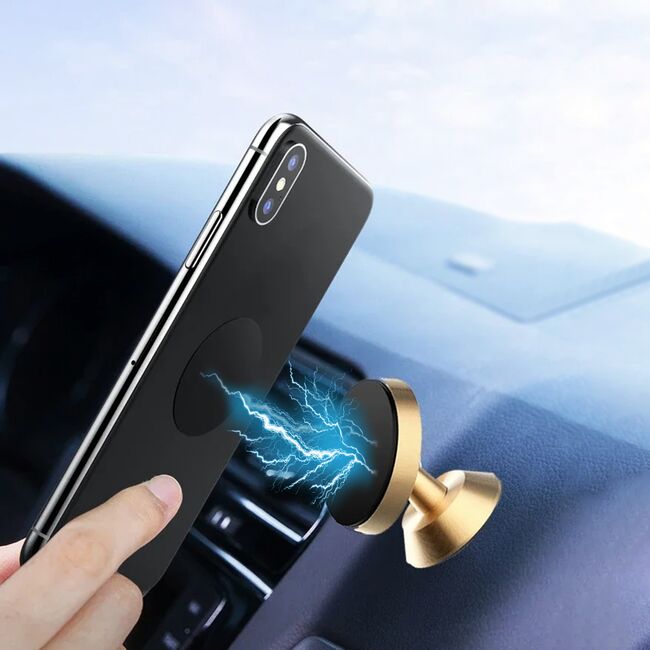 Suport Magnetic N52 pentru Birou si Masina, Universal - Techsuit TinyGrip (S10) - Negru