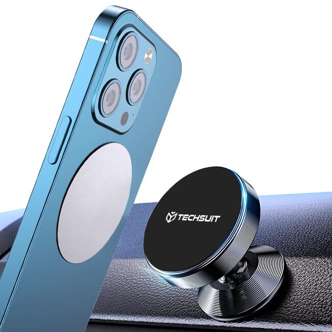 Suport Magnetic N52 pentru Birou si Masina, Universal - Techsuit TinyGrip (S10) - Negru