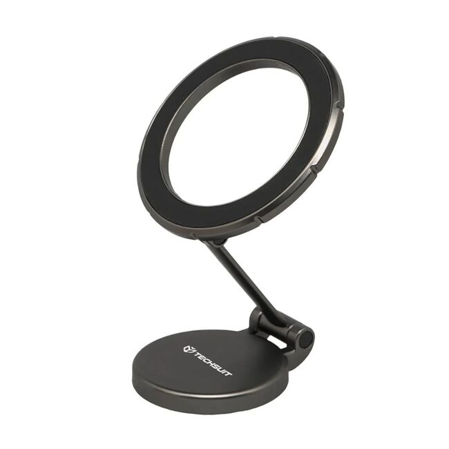 Suport de Telefon pentru Bord, Compatibil MagSafe + Adaptor iRing - Techsuit TitanMagX (S13) - Gray