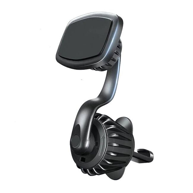 Suport Auto VPower Magnetic AirFix Long cu Prindere pe Grilă de Ventilație – rotire 360°, cu prindere stabila, Compatibil Universal – Negru