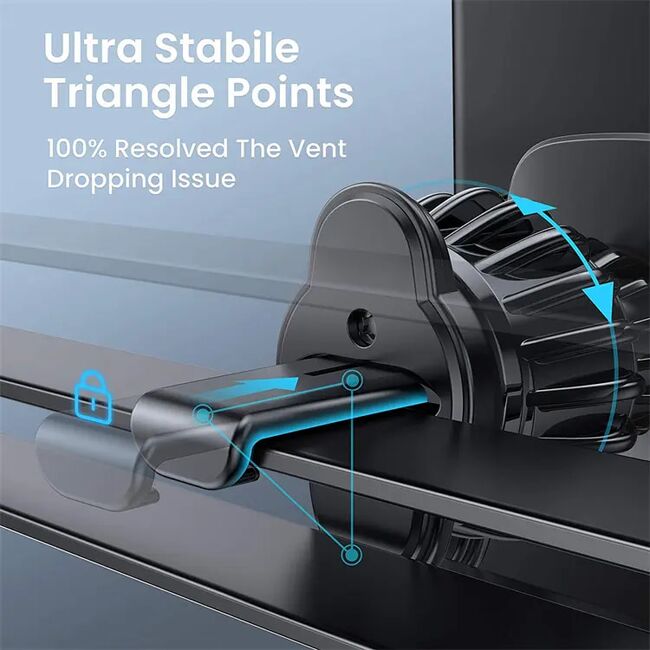 Suport telefon auto VPower Magnetic AirFix pentru grila de ventilație, rotire 360°, cu prindere stabila, universal - negru